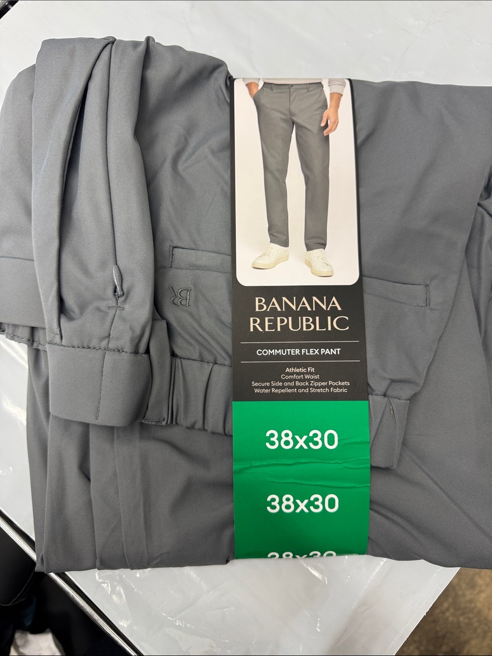 Banana Republic Men’s Commuter Flex Pant - Gray